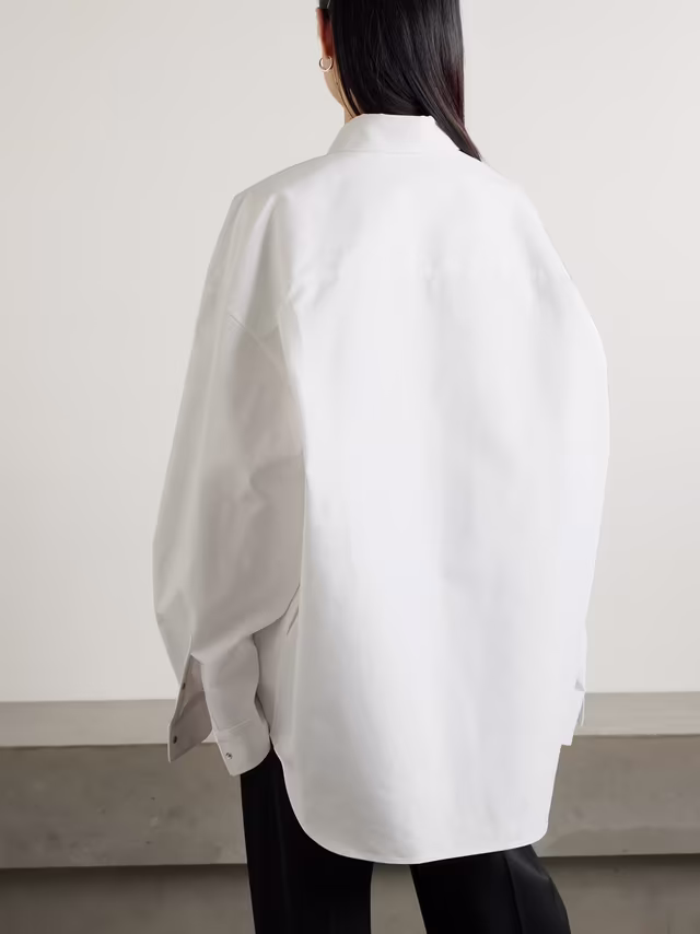 Alternative view of Oversized cotton-poplin shirt