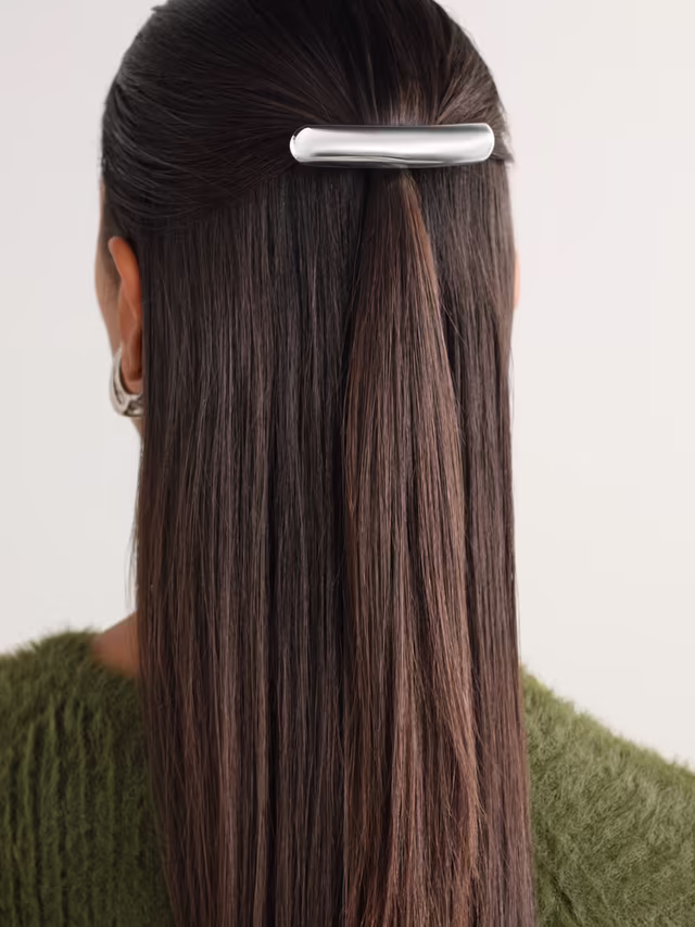 Alternative view of The Molly silver-plated hair clip