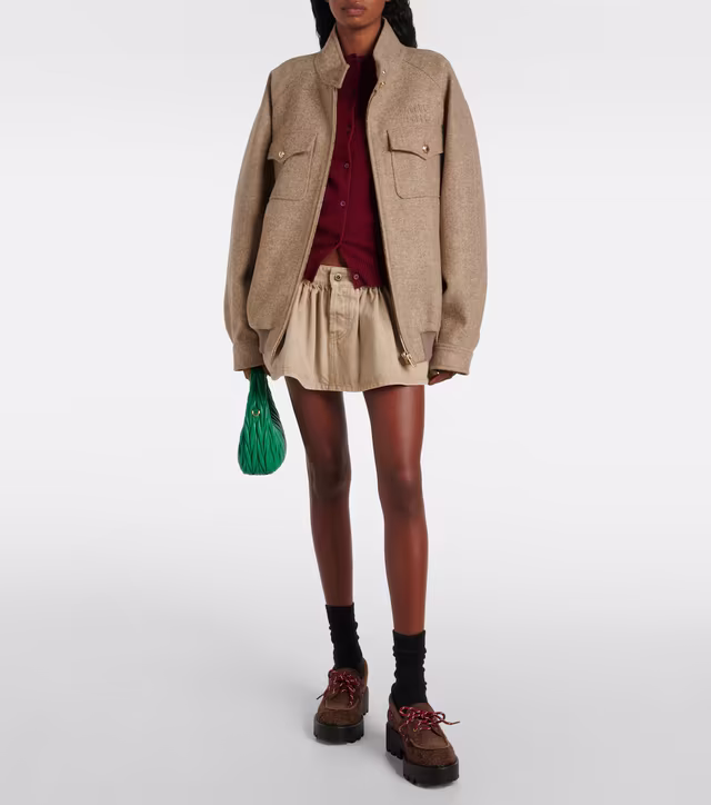 Alternative view of Brushed suede loafers