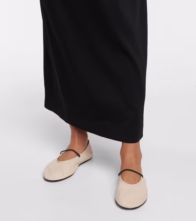 Alternative view of Leather ballet flats