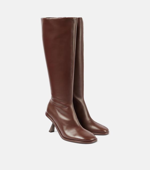 Riana leather knee-high boots